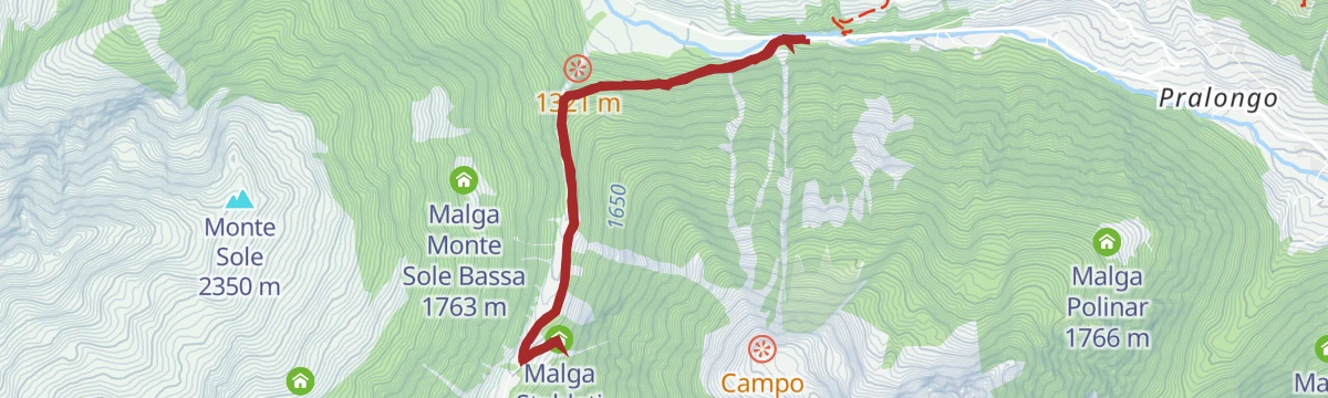 Route map: Malga Stableti